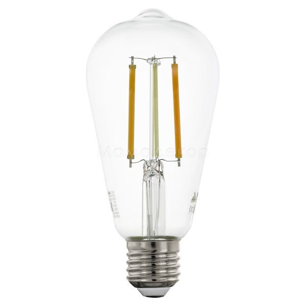 Лампа светодиодная Eglo 12577 мощностью 6W из серии Lm LED E27 - V1. Типоразмер — ST64 с цоколем E27, температура цвета — Tunable white