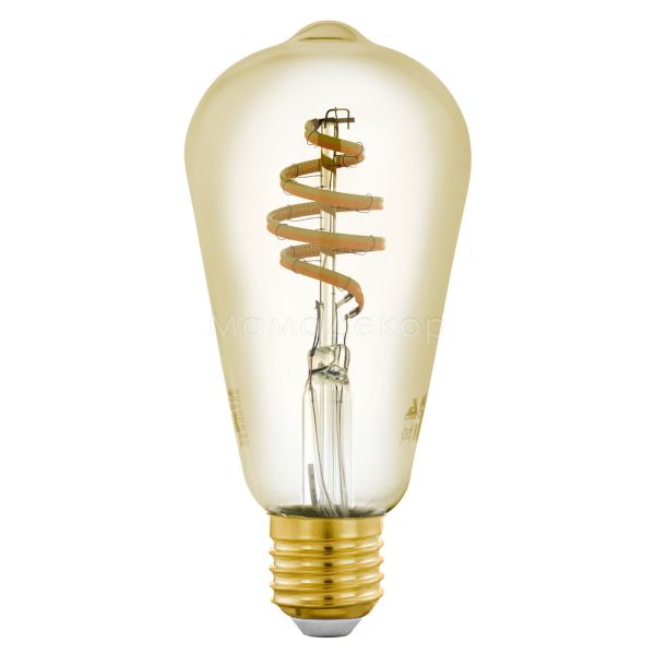 Лампа світлодіодна Eglo 12583 потужністю 5.5W з серії Lm LED E27 - V1. Типорозмір — ST64 з цоколем E27, температура кольору — 2200K-6500K