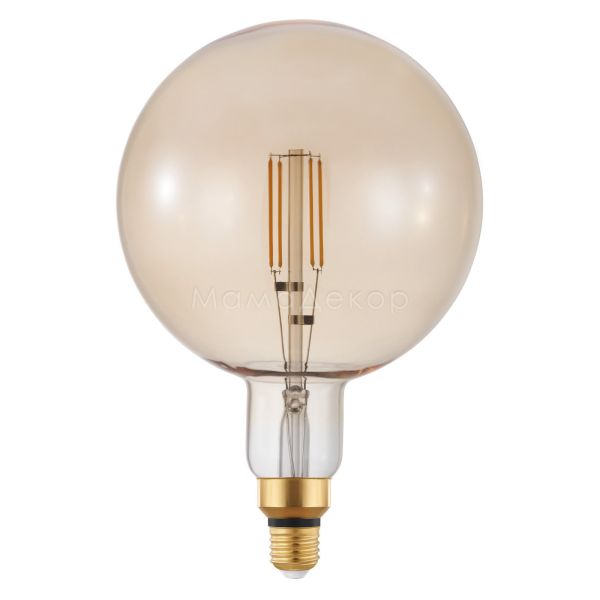 Лампа светодиодная Eglo 12593 мощностью 4W из серии Lm LED E27 - V1. Типоразмер — G200 с цоколем E27, температура цвета — 2200K