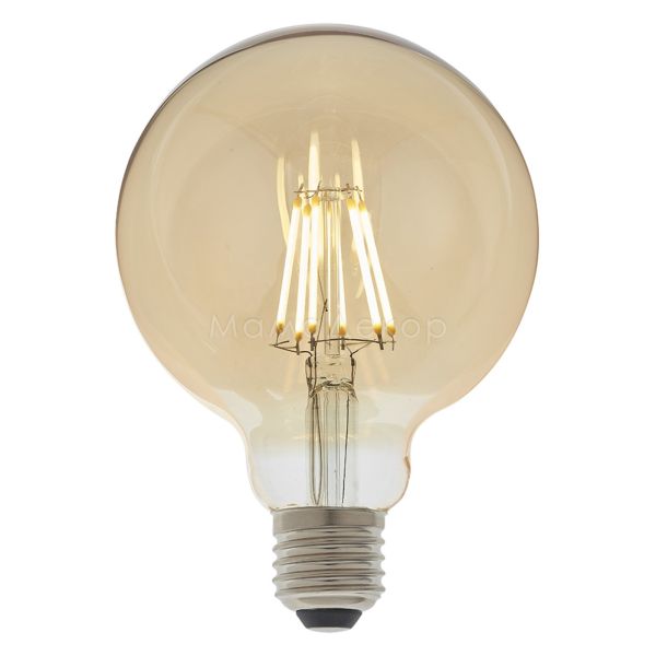 Лампа світлодіодна  сумісна з димером Endon 93030 потужністю 6W. Типорозмір — G95 з цоколем E27, температура кольору — 2500K