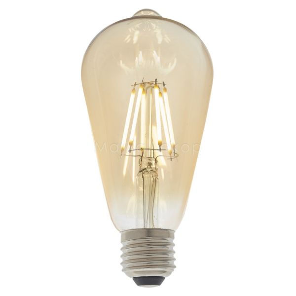 Лампа светодиодная  диммируемая Endon 93032 мощностью 6W. Типоразмер — ST64 с цоколем E27, температура цвета — 2500K