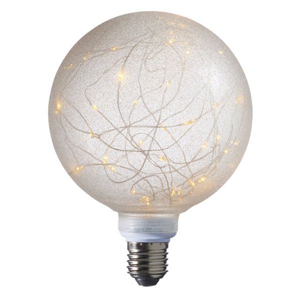 Лампа светодиодная Endon 97223 мощностью 1W из серии Firefly. Типоразмер — G125 с цоколем E27, температура цвета — 2200K