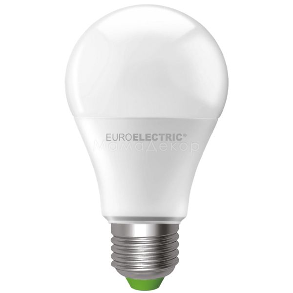 Лампа светодиодная Euroelectric LED-A60-10274(EE) мощностью 10W. Типоразмер — A60 с цоколем E27, температура цвета — 4000K