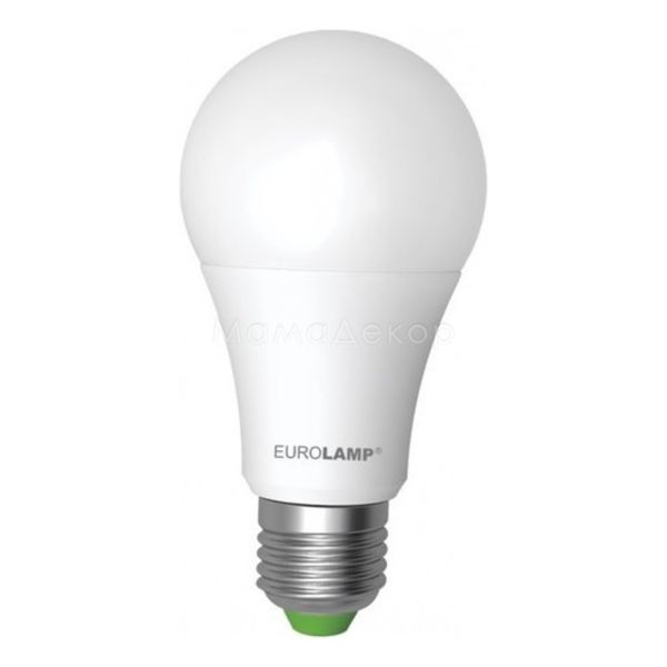Лампа світлодіодна Eurolamp MLP-LED-A60-10272(E) потужністю 10W. Типорозмір — A60 з цоколем E27, температура кольору — 3000K. У наборі 2шт.