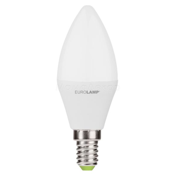 Лампа світлодіодна Eurolamp MLP-LED-CL-07143(E) потужністю 7W. Типорозмір — CL37 з цоколем E14, температура кольору — 3000K. У наборі 2шт.