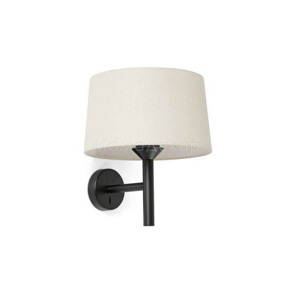 Бра Faro 20221-150 Windsor Wall Lamp  Black Shade Linen 1xE27