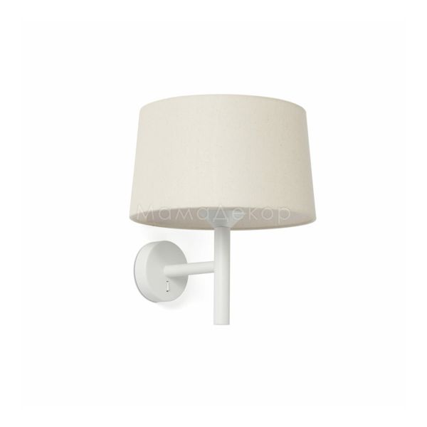 Бра Faro 20222-150 Windsor Wall Lamp  White Shade Linen 1xE27