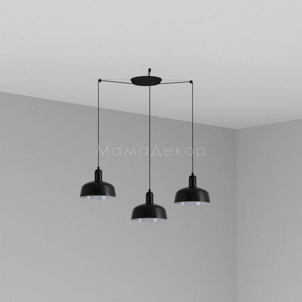 Люстра Faro 20340-141-3L Tatawin Pendant Lamp  Shade Metal S Black 3xE27