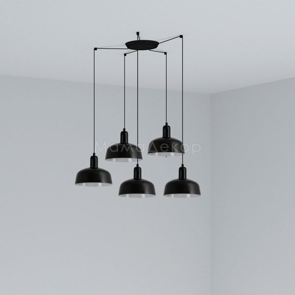 Люстра Faro 20340-141-5L Tatawin Pendant Lamp  Shade Metal S Black 5xE27