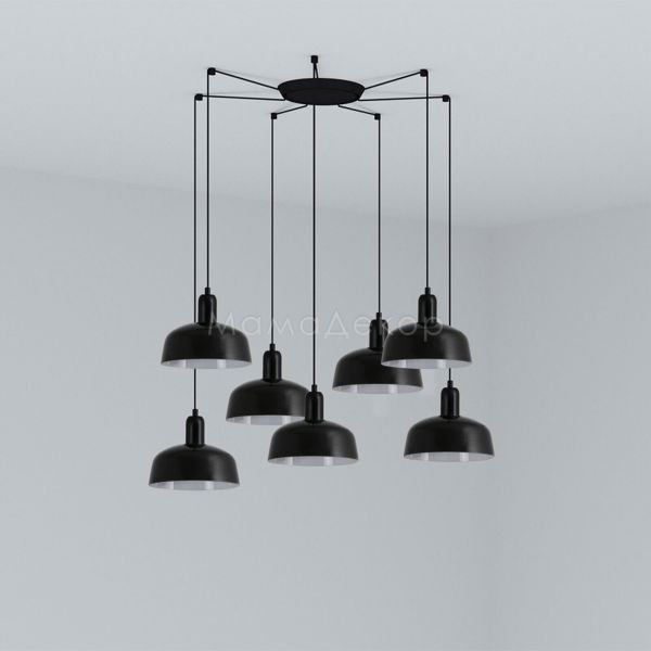 Люстра Faro 20340-141-7L Tatawin Pendant Lamp  Shade Metal S Black 7xE27