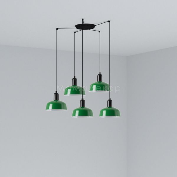 Люстра Faro 20340-144-5L Tatawin Pendant Lamp  Shade Metal S Green 5xE27