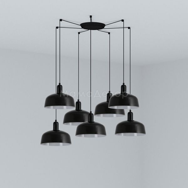 Люстра Faro 20340-146-7L Tatawin Pendant Lamp  Shade Metal M Black 7xE27