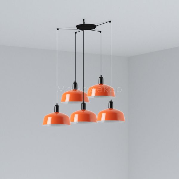 Люстра Faro 20340-148-5L Tatawin Pendant Lamp  Scr. Metal M Orange Red. 5xE2
