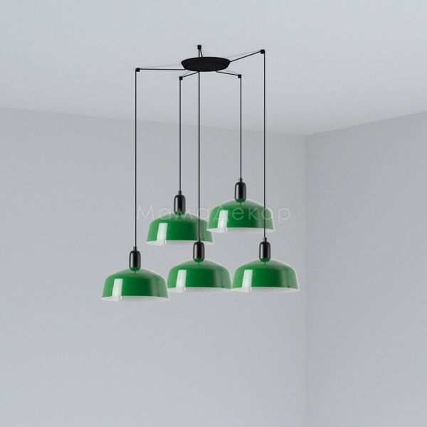 Люстра Faro 20340-149-5L Tatawin Pendant Lamp  Shade Metal M Green 5xE27