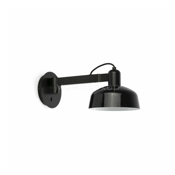 Бра Faro 20342-141 Tatawin Wall Lamp  Arm Shade Metal Black 1xE27