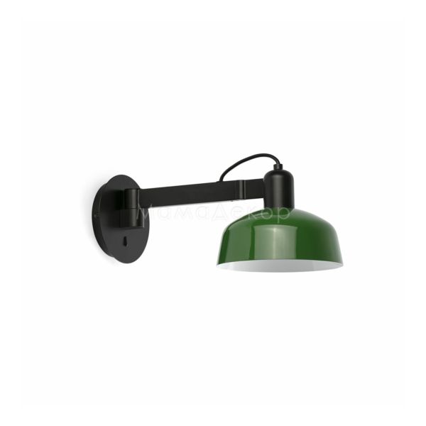 Бра Faro 20342-144 Tatawin Wall Lamp  Arm Shade Metal Green 1xE27