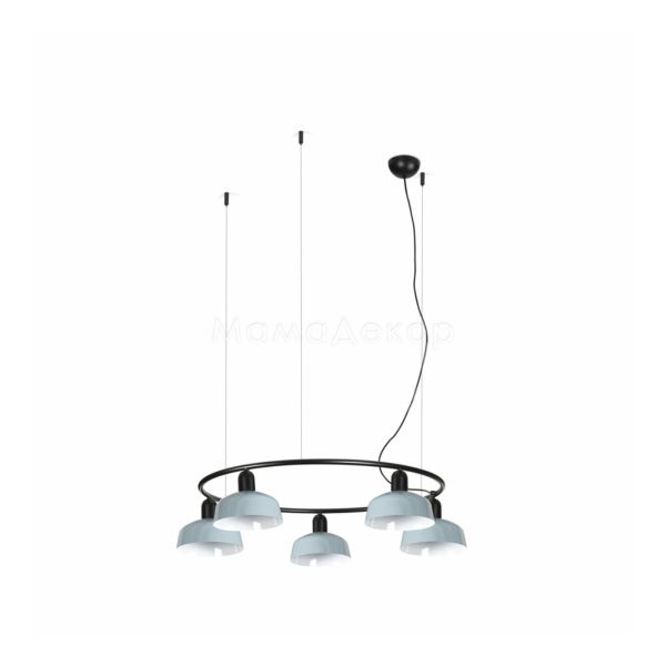 Люстра Faro 20343-142-5L Tatawin Pendant Lamp  Cir. Pant.metal S Blue Gris.5
