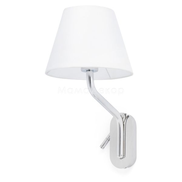 Бра Faro 24006-10 Eterna Right chrome/white table lamp with reader
