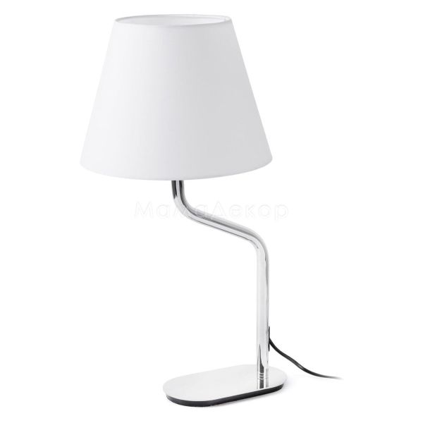 Настольная лампа Faro 24008-13 ETERNA Chrome/white table lamp
