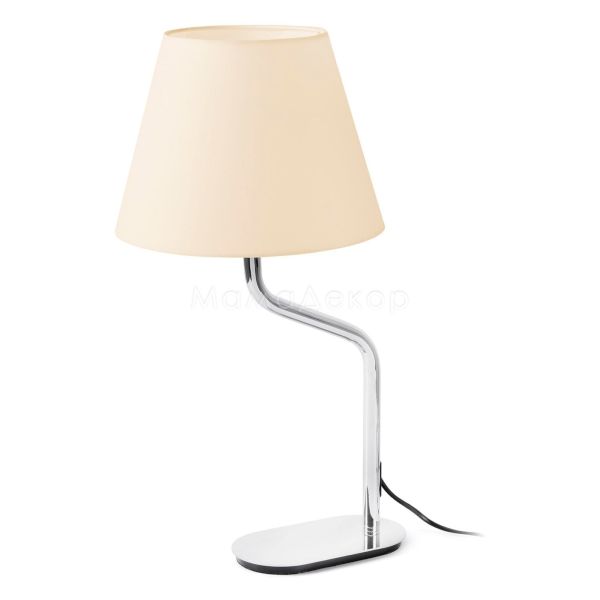Настольная лампа Faro 24008-14 ETERNA Chrome/beige table lamp