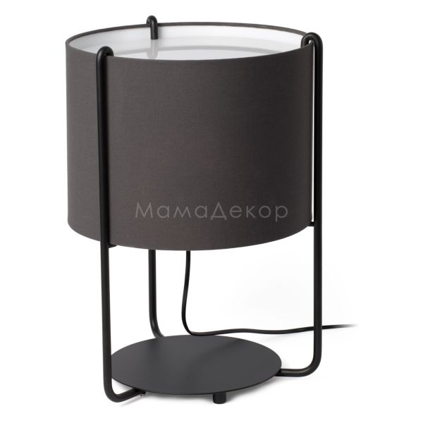 Настольная лампа Faro 24020-32 Drum Black/grey table lamp