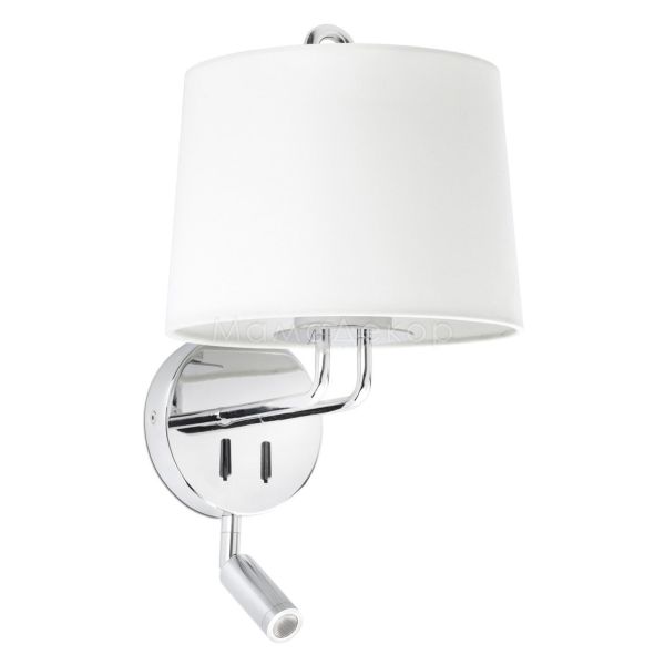 Бра Faro 24033-01 MONTREAL Chrome/white wall lamp with reader