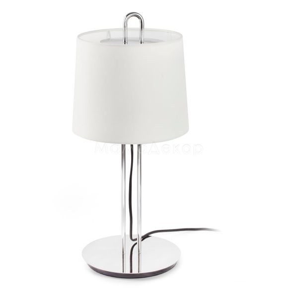 Настольная лампа Faro 24035-04 MONTREAL Chrome/white table lamp