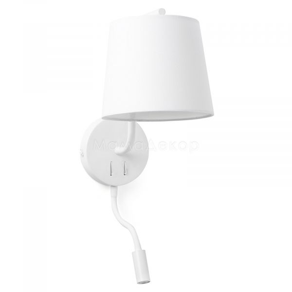 Бра Faro 29329 BERNI White wall lamp with reader