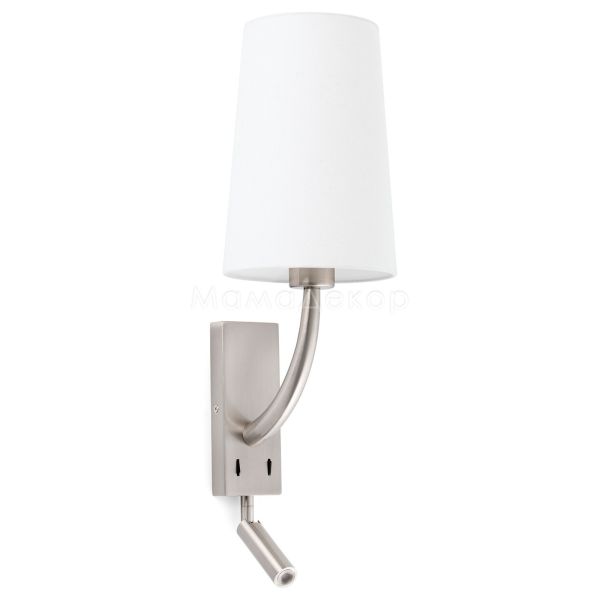 Бра Faro 29682-19 REM Matt nickel/white wall lamp with reader