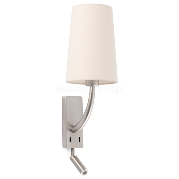 Бра Faro 29682-20 REM Matt nickel/beige wall lamp with reader