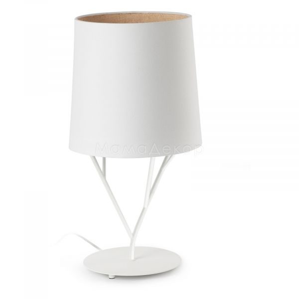 Настільна лампа Faro 29867 TREE White table lamp 1L