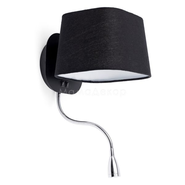 Бра Faro 29951 SWEET Black reading wall lamp with reader