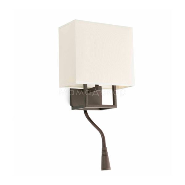 Бра Faro 29983 VESPER Brown and beige wall lamp with reader