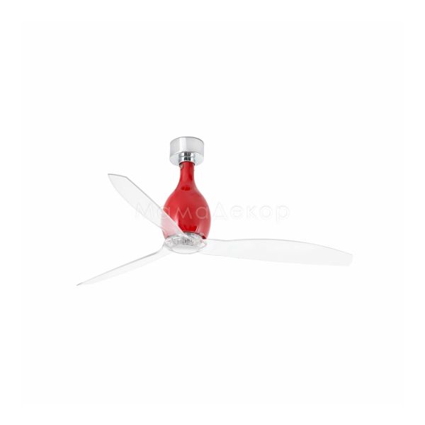 Стельовий вентилятор Faro 32029 MINI ETERFAN M Shiny red/transparent fan with DC motor