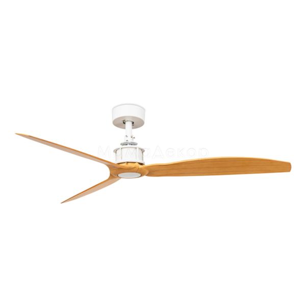 Стельовий вентилятор Faro 32110WW Just Fan M 1280mm White 3 Blades Wood Light Wiz