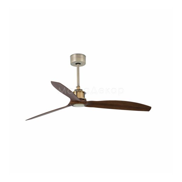 Потолочный вентилятор Faro 33398WW Just Fan M 1280mm Gold Old 3 Blades Wiz