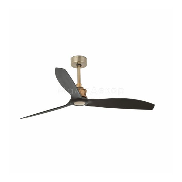 Потолочный вентилятор Faro 33417WW Just Fan M 1280mm Gold Old 3 Blades Black Wiz