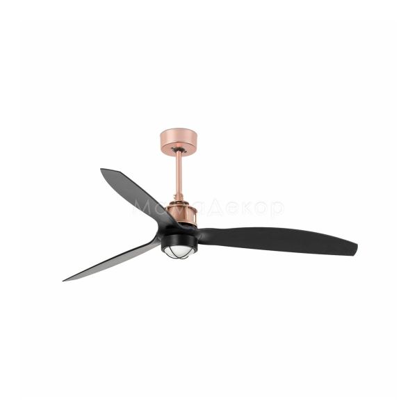 Люстра-вентилятор Faro 33418WP-10 JUST FAN M LED Copper/black fan SMART