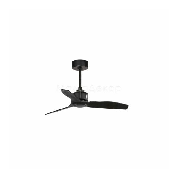 Потолочный вентилятор Faro 33424WW Just Fan S 810mm Black Blades Black Wiz