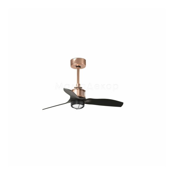 Люстра-вентилятор Faro 33427-10 JUST FAN XS LED Copper/black fan 81cm