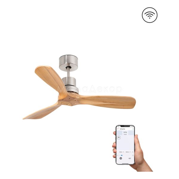 Стельовий вентилятор Faro 33509DCWW Mini Lantau S DC 1070 Niq Matt 3 Blades Pine Wiz