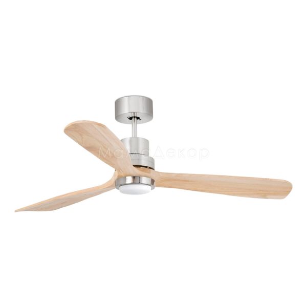 Люстра-вентилятор Faro 33560DCWT Lantau L DC1320 Niq Mat 3 Blades Pine LED 15W Tuy