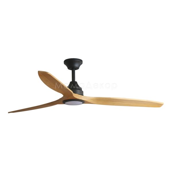 Люстра-вентилятор Faro 33719DCWT Alo DC 1520mm Black 3 Blades Wood 20W CCT Tuya