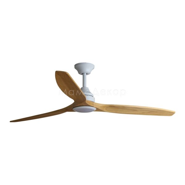 Люстра-вентилятор Faro 33727DCWW Alo DC 1520mm White 3 Blades Wood 20W CCT Wiz