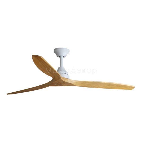 Стельовий вентилятор Faro 33728DCWT Alo DC 1520mm White 3 Blades Wood Tuya