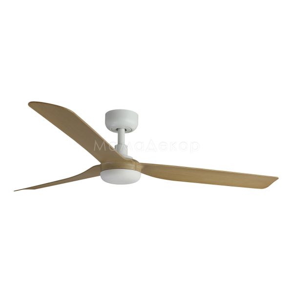 Потолочный вентилятор Faro 33816WP PUNT M White/light wood fan DC SMART