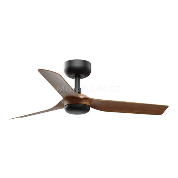 Стельовий вентилятор Faro 33823WT Mini Punt S 900 Black 3 Blades Wood Dark Tuya