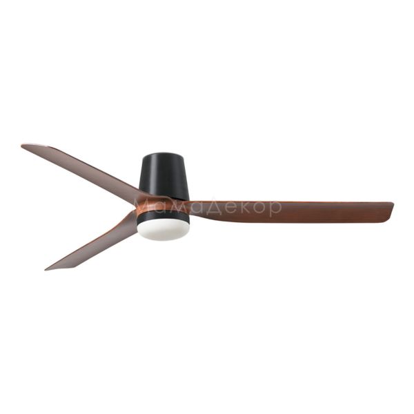 Люстра-вентилятор Faro 33831WT-1TW Punt Tub M 1300 Black 3 P Wood Dark 18W Tuya