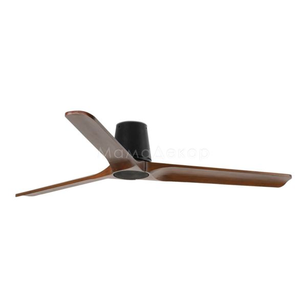 Потолочный вентилятор Faro 33839WT Heywood Tub L 1320 Black 3P Wood Dark Tuya