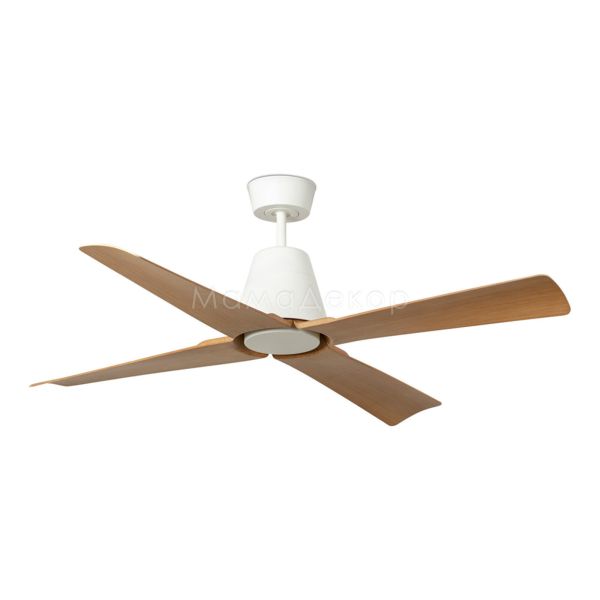 Потолочный вентилятор Faro 34105WW Typhoon 1300mm White 4 Blades Wood IP44 Wiz